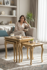 Oymalı Lukens Nesting Table - Image 2