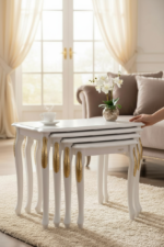 Oymalı Lukens Nesting Table - Image 4